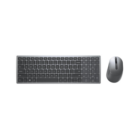 DELL KM7120W tastatur Mus inkluderet RF trådløs + Bluetooth QWERTY Nordisk Grå, Titanium - DANVIVO
