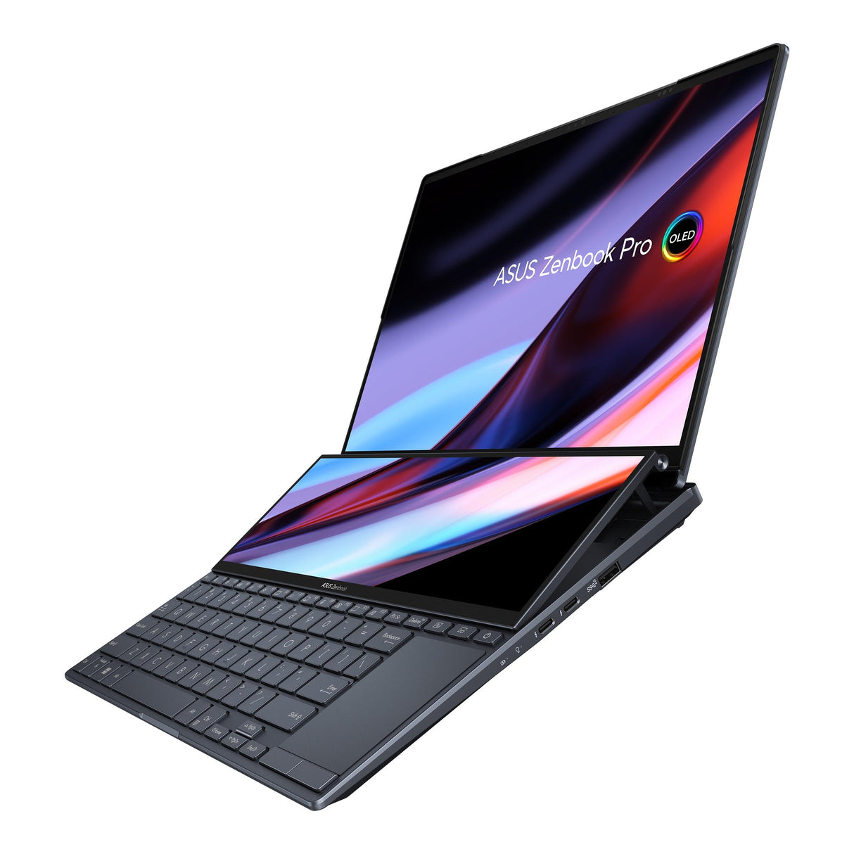 ASUS ZenBook Pro 14 Duo OLED UX8402VU-P1024X (14.5") Touchskærm 2.8K Intel® Core™ i9 i9-13900H 32 GB RAM 1 TB SSD NVIDIA GeForce RTX 4050 Sort - DANVIVO