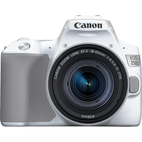 Canon EOS 250D + EF-S 18-55mm f/4-5.6 IS STM SLR kamerasæt 24,1 MP CMOS 6000 x 4000 pixel Hvid - DANVIVO