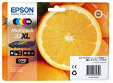 Epson Oranges C13T33574011 blækpatron 1 stk Original Højt (XL) udbytte Sort, Foto sort, Blå, Magenta, Gul - DANVIVO