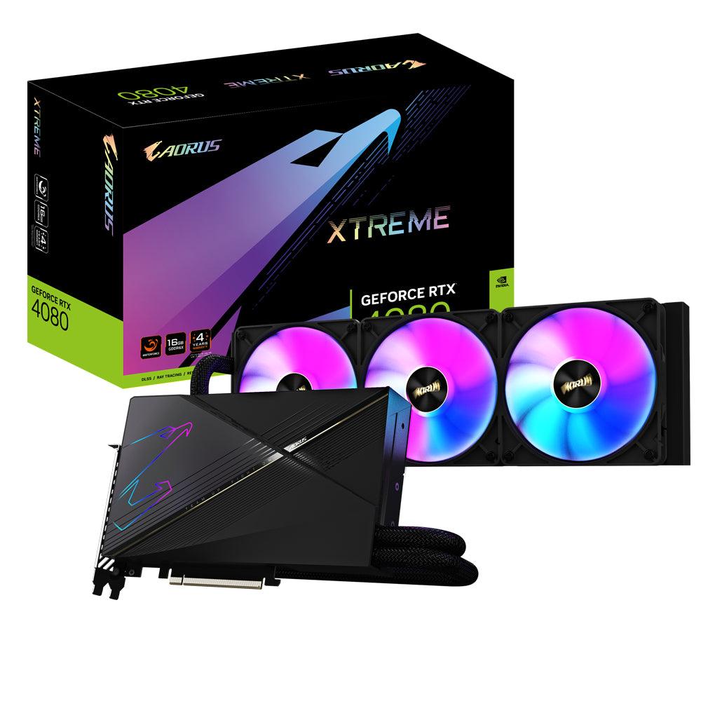 Gigabyte AORUS XTREME AORUS GeForce RTX 4080 16GB XTREME WATERFORCE WB NVIDIA GDDR6X - DANVIVO
