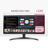 LG 29WP500-B Computerskærm 73,7 cm (29") 2560 x 1080 pixel UltraWide Full HD LED Sort - DANVIVO