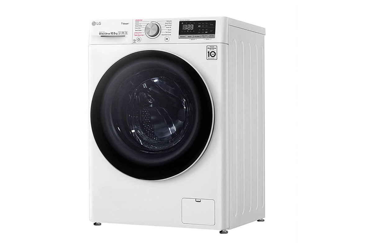 LG F4WV510S0E vaskemaskine Front-læsning 10,5 kg 1360 rpm Hvid - DANVIVO