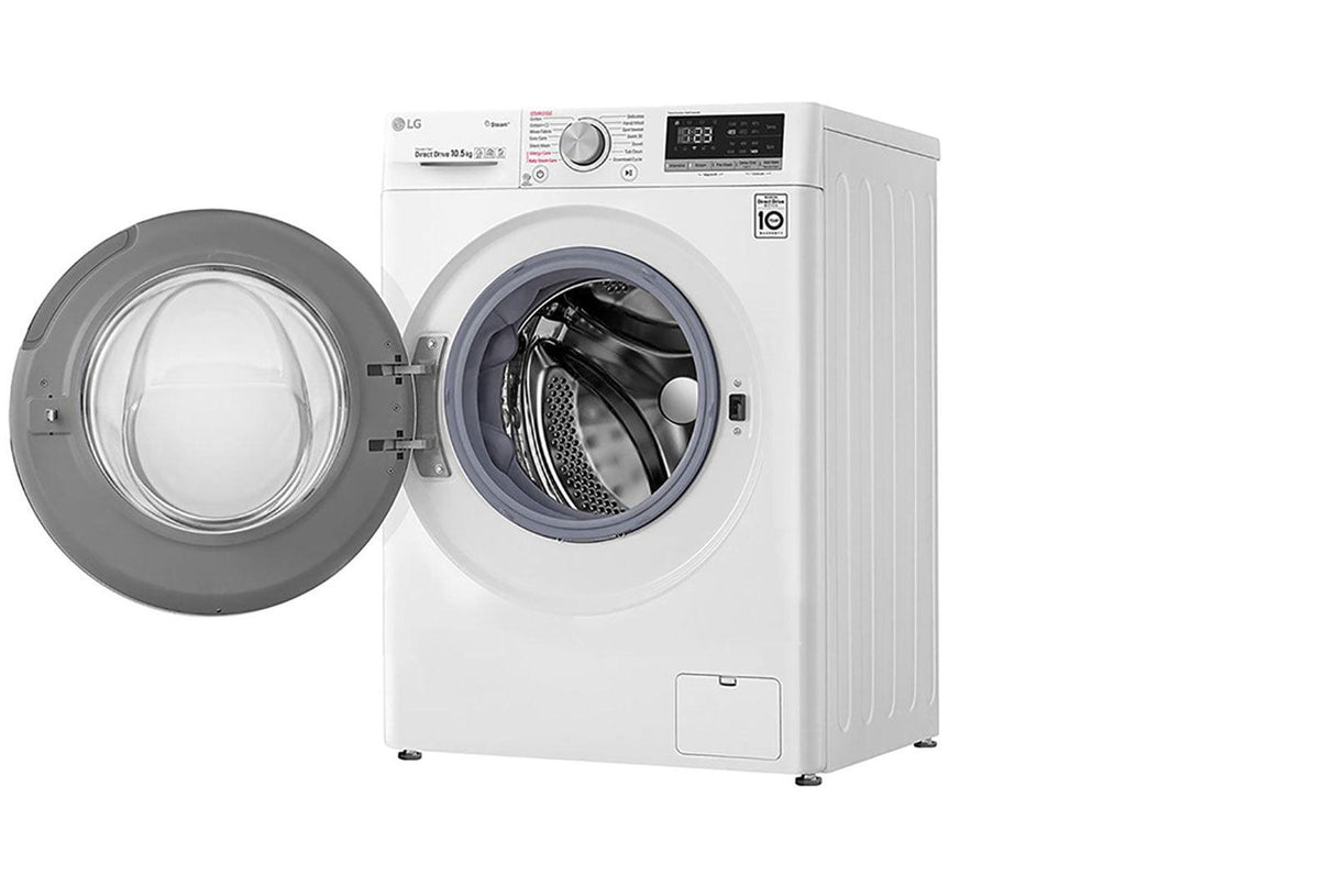 LG F4WV510S0E vaskemaskine Front-læsning 10,5 kg 1360 rpm Hvid - DANVIVO