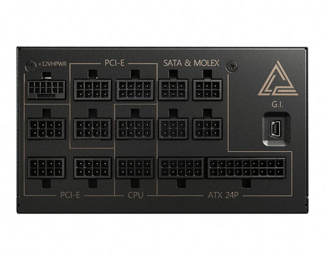 MSI MEG AI1300P PCIE5 Strømforsyning 1300 W 24-pin ATX ATX Sort - DANVIVO
