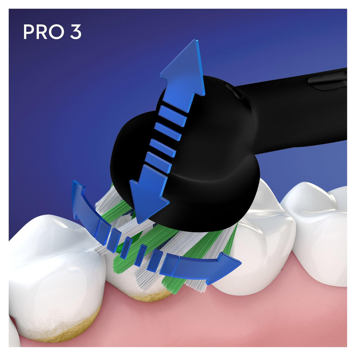 Oral-B PRO 80332092 elektrisk tandbørste Voksen Sort - DANVIVO