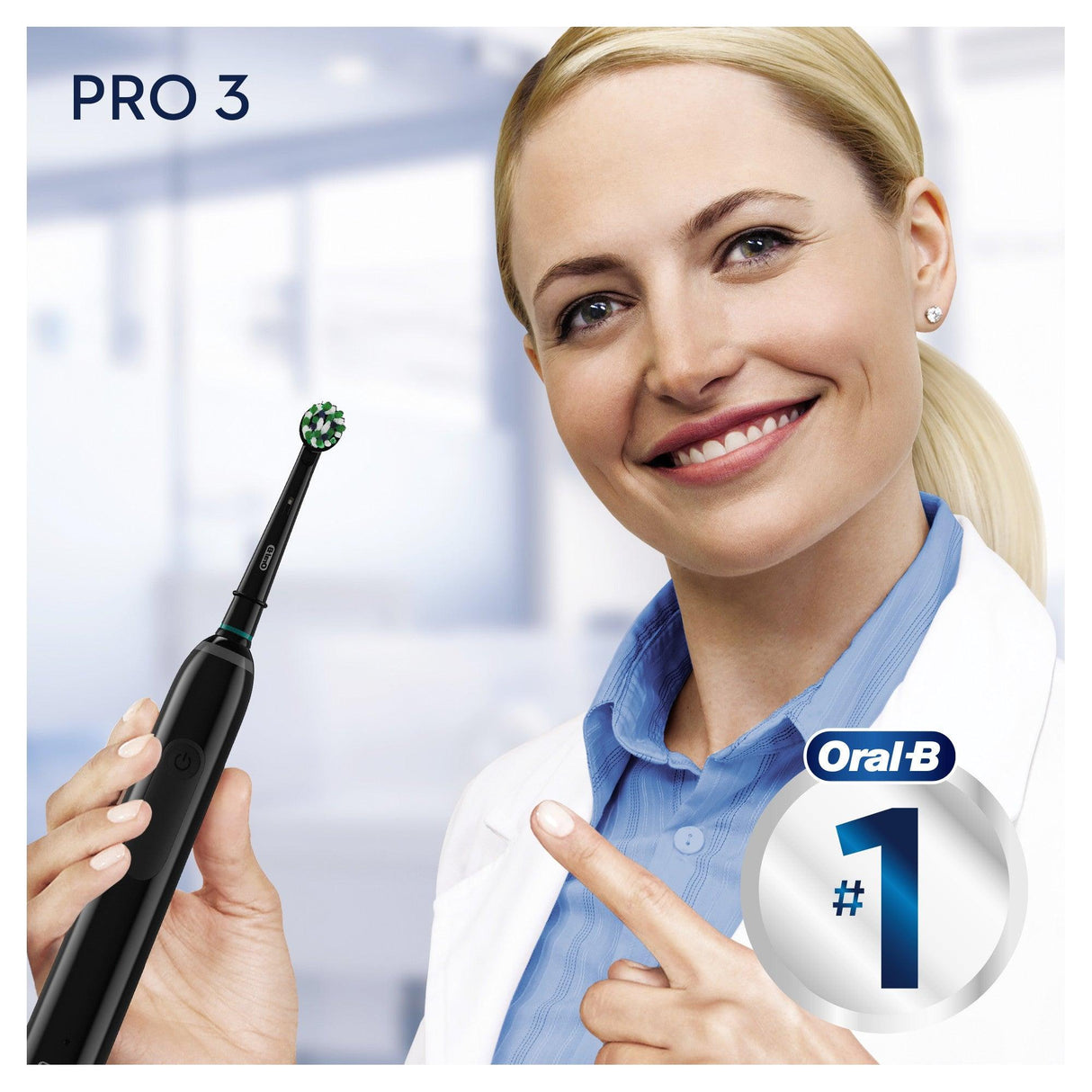 Oral-B PRO 80332092 elektrisk tandbørste Voksen Sort - DANVIVO