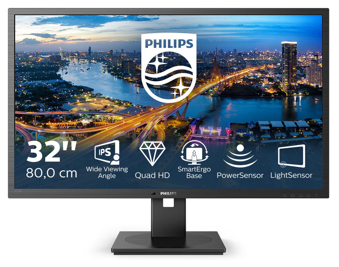 Philips B Line 325B1L/00 Computerskærm 80 cm (31.5") 2560 x 1440 pixel 2K Ultra HD LCD Sort - DANVIVO