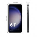 Samsung Galaxy S23 SM-S911B 15,5 cm (6.1") Android 13 5G 128 GB 3900 mAh Sort - DANVIVO